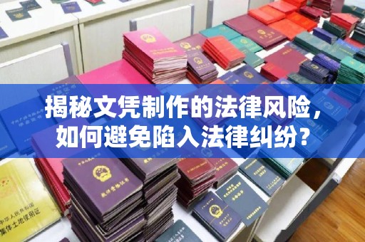 东兴揭秘文凭制作的法律风险，如何避免陷入法律纠纷？